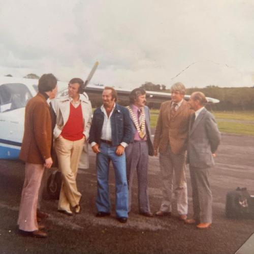 Terry Wogan and international jazz musician Acker Bilk