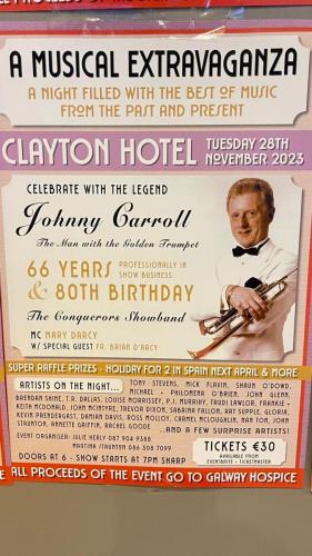 Johnny Carroll Celebrations at the Clayton Hotel ,Galway